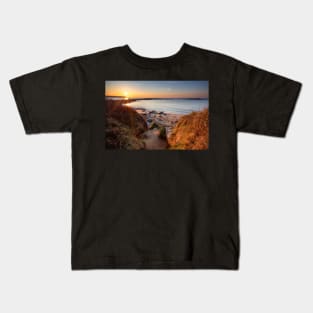 Port Eynon Bay, Gower, Wales Kids T-Shirt